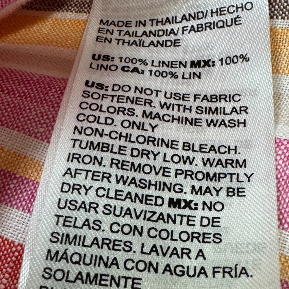 Chico's Striped Three-Quarter Button-Down Shirt - Picture 7 of 8